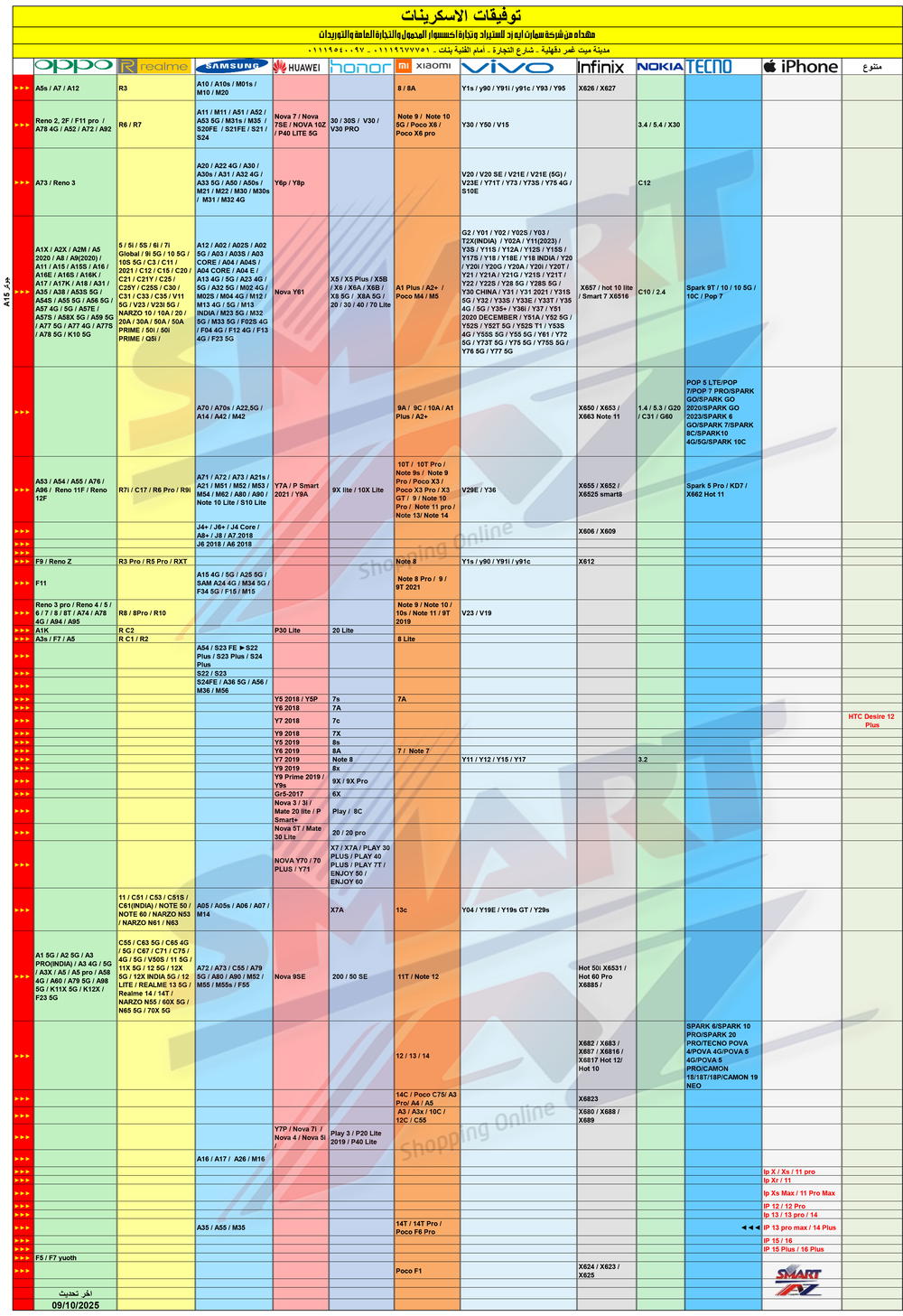 توفيقات الاسكرينات اخر تحديث  Preview Image