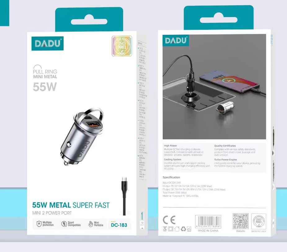 شاحن سيارة DADU 183 سوبر فاست 55W Preview Image
