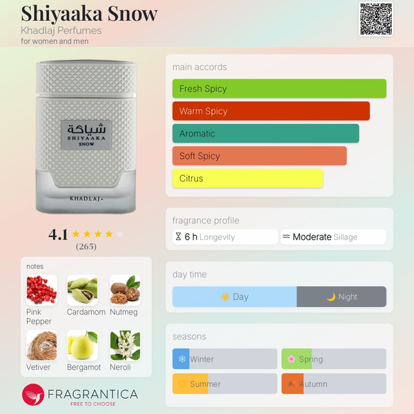 Shiyaaka Snow Khadlaj Perfumes Image 2 Preview
