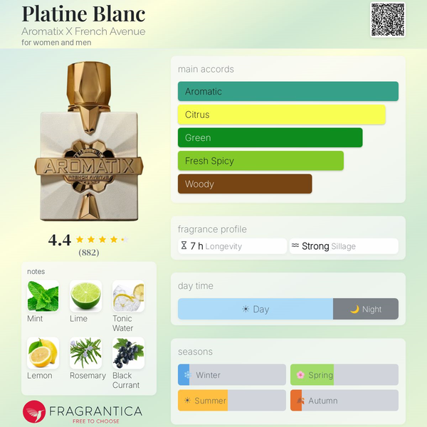 AROMATIX PLATIN BLANC FRENCH AVENUE  Image 3 Preview