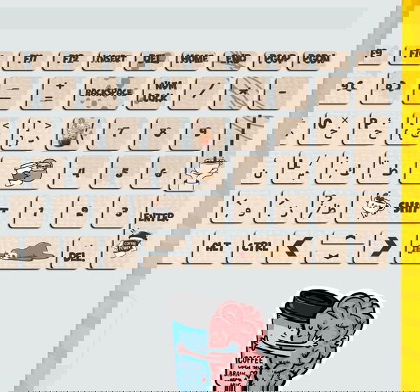 Coffee - Keyboard Sticker Image 3 Preview
