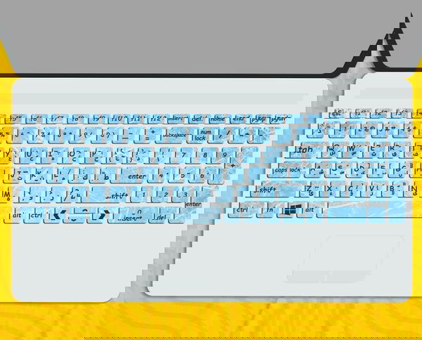 Blue ice - Keyboard Sticker Image 1 Preview