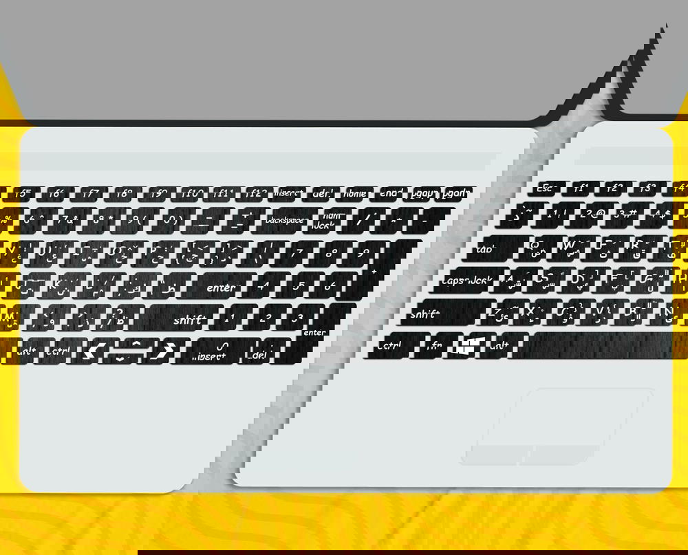 Black - Keyboard Sticker Preview Image