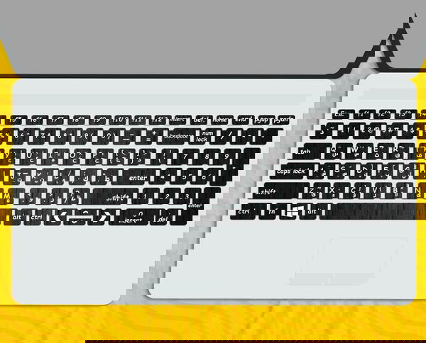 Black - Keyboard Sticker Image 1 Preview