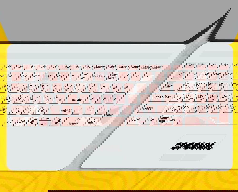 Pink Feather - Keyboard Sticker Preview Image