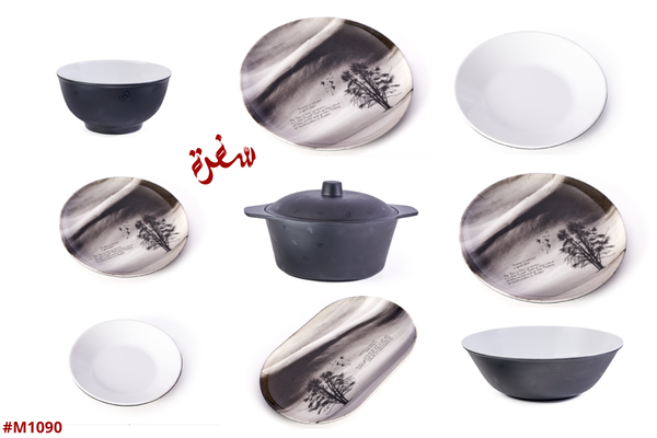 طقم ميلامين مدور 38ق GD - ( طباعة شجرة ) Image 2 Preview
