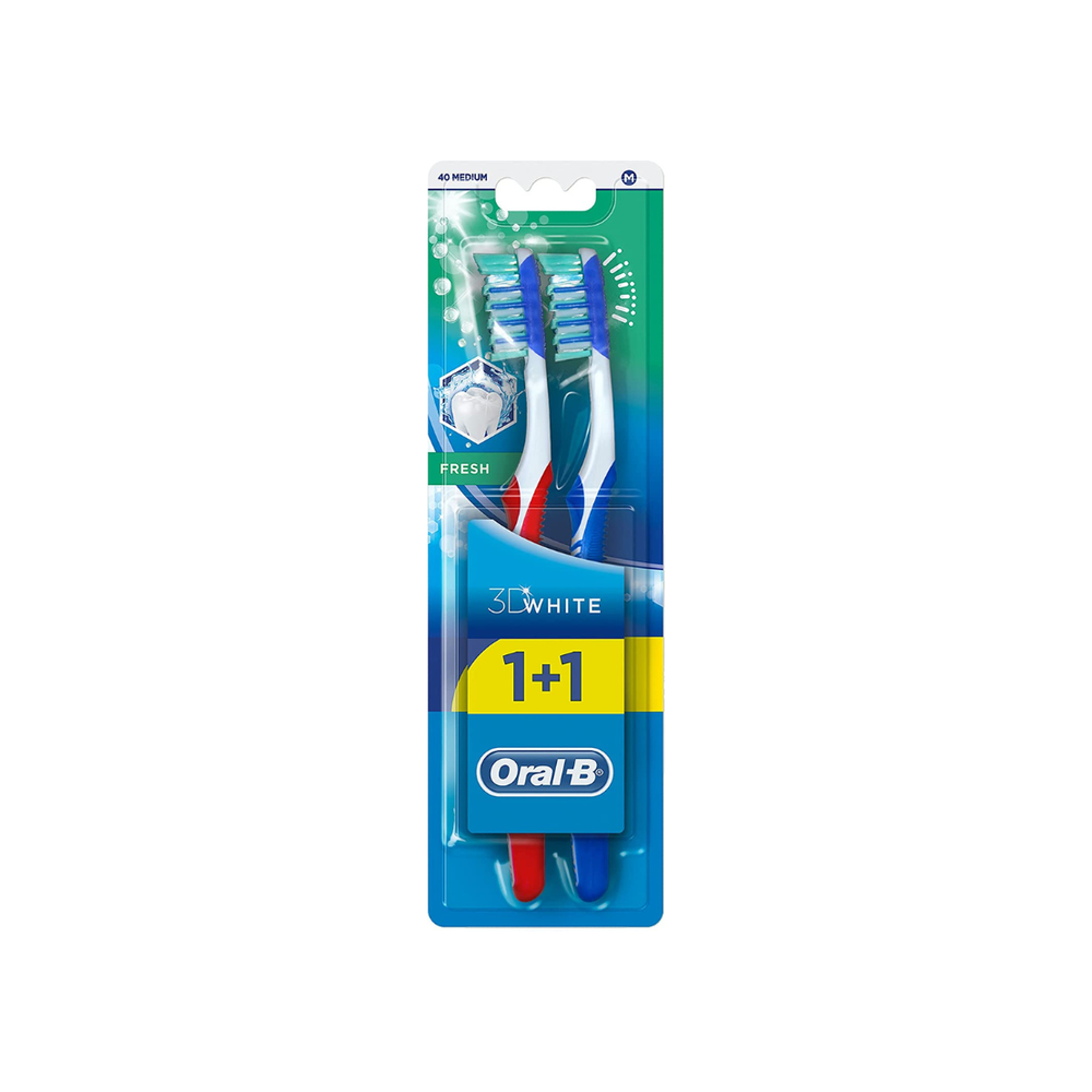 Oral-B 3D White Fresh 40 Medium 1+1 Preview Image