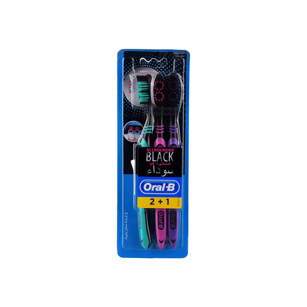 Oral-B All Rounder Black Toothbrushes Preview Image