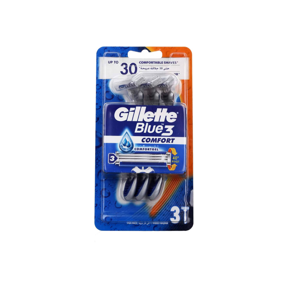 Gillette Blue3 Comfort Men's Disposable Razors : 3 Razors Preview Image