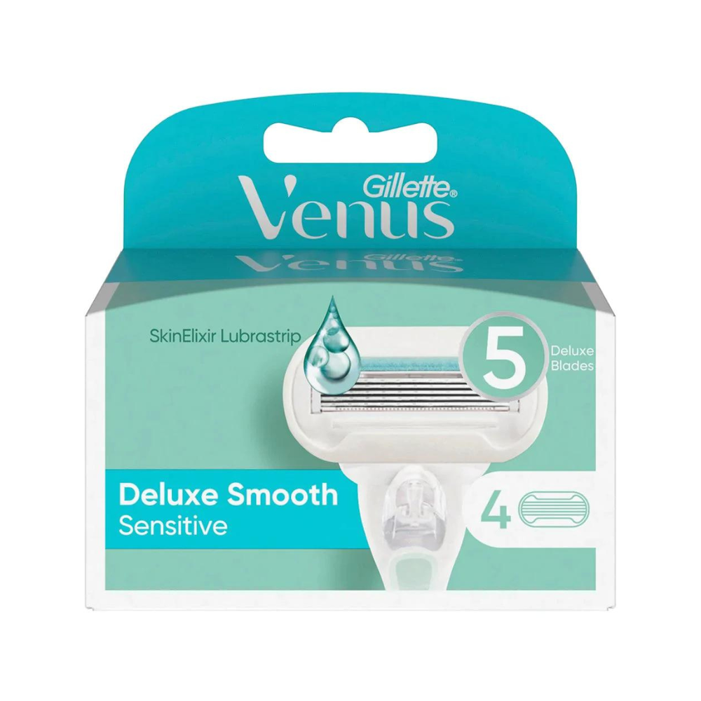 GILLETTE VENUS DELUXE SMOOTH SENSITIVE 4CARTRIDGES Preview Image