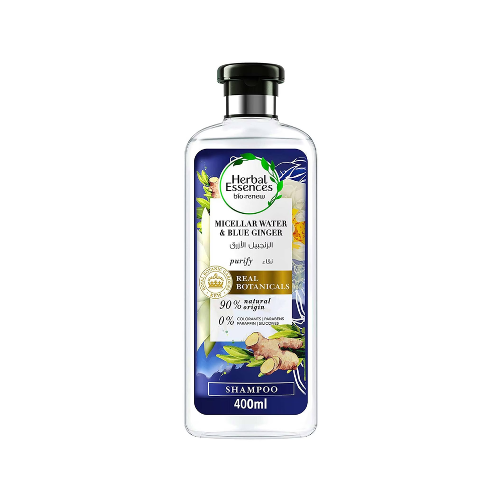 Herbal Essences Bio Renew Purify Micellar Water & Blue Ginger Shampoo - 400 ml Preview Image