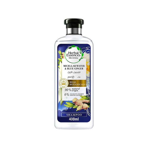 Herbal Essences Bio Renew Purify Micellar Water & Blue Ginger Shampoo - 400 ml Image 1 Preview