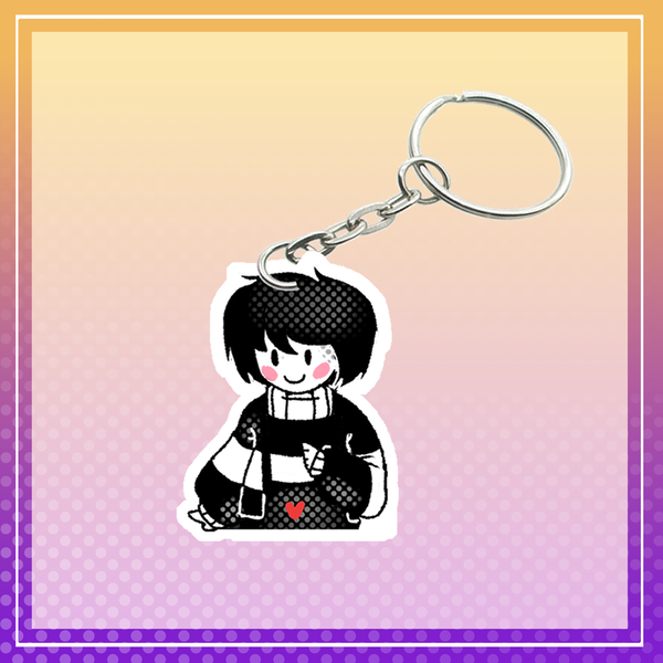Undertale Frisk & Chara double-sided keychain Image 2 Preview