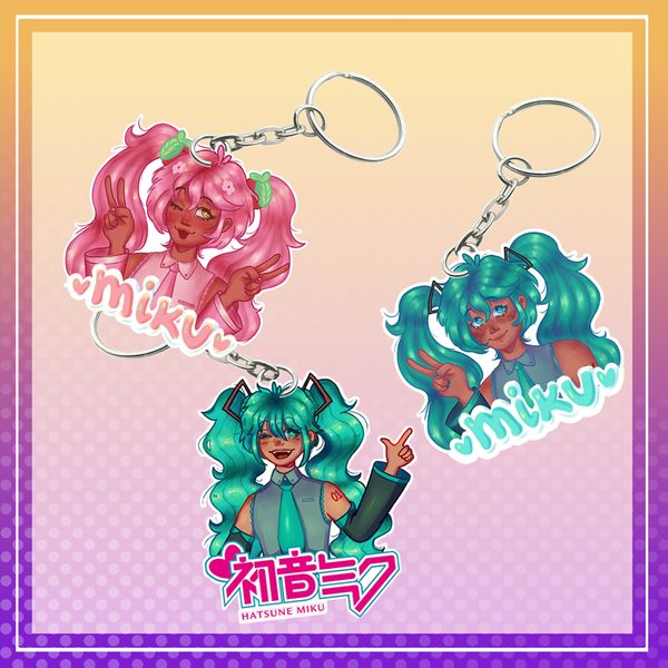 Hatsune Miku keychain Image 1 Preview