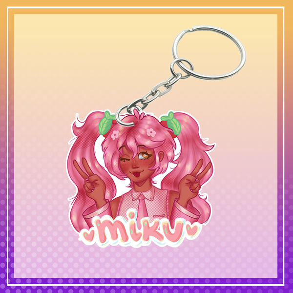 Hatsune Miku keychain Image 2 Preview