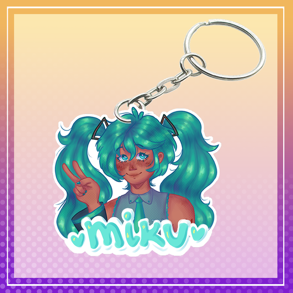 Hatsune Miku keychain Image 3 Preview