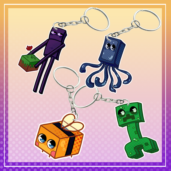 Minecraft keychains Image 1 Preview