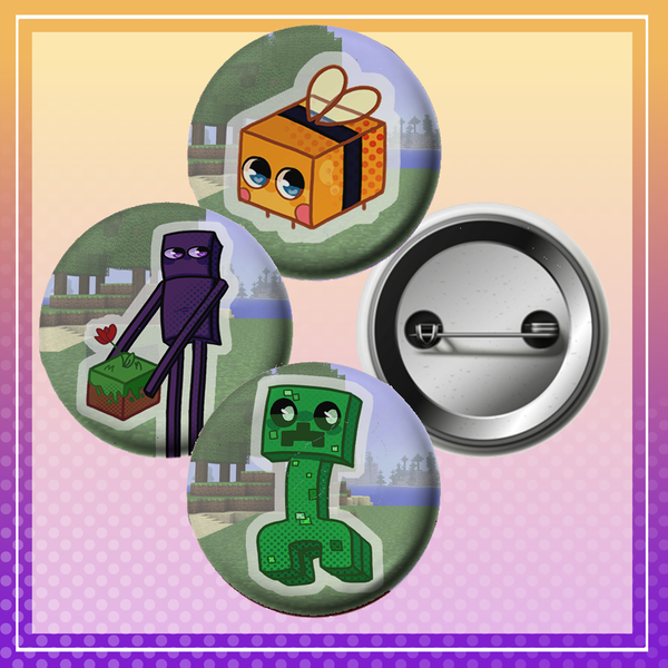 Minecraft button pin Image 1 Preview
