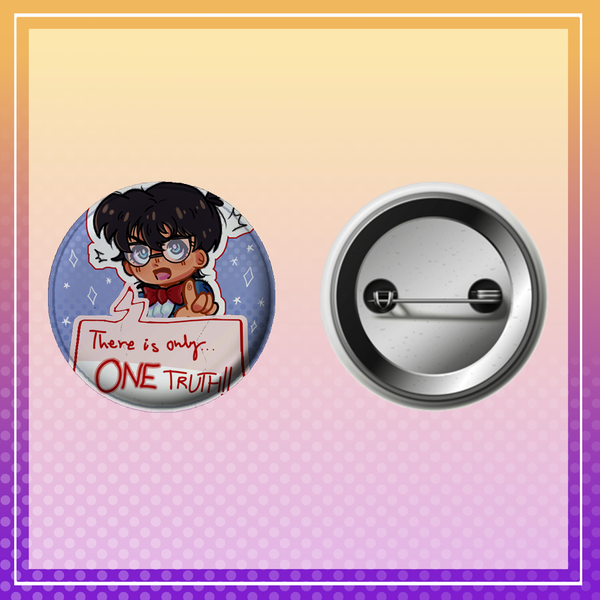 Detective Conan button pin (big) Image 4 Preview