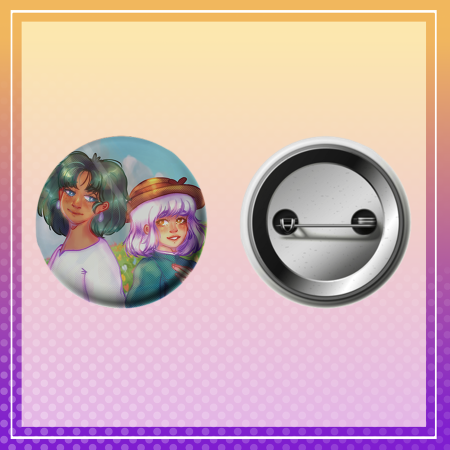 Howl's Moving Castle button pin (big) Preview Image