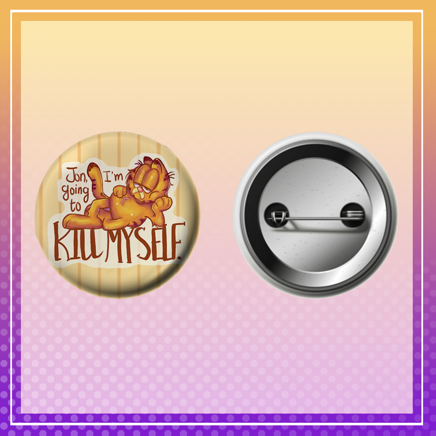 Garfield button pin (big) Preview Image