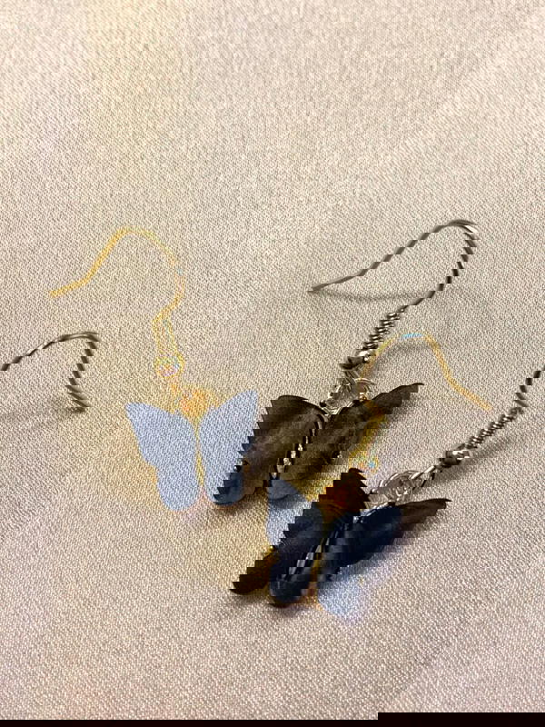 Butterfly Charms Earrins Image 3 Preview