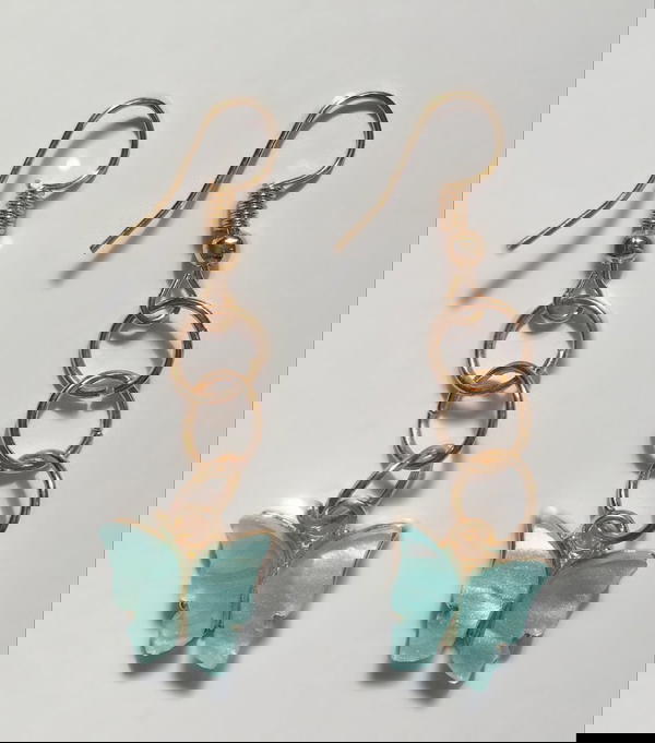 Butterfly Charms Earrins Image 4 Preview