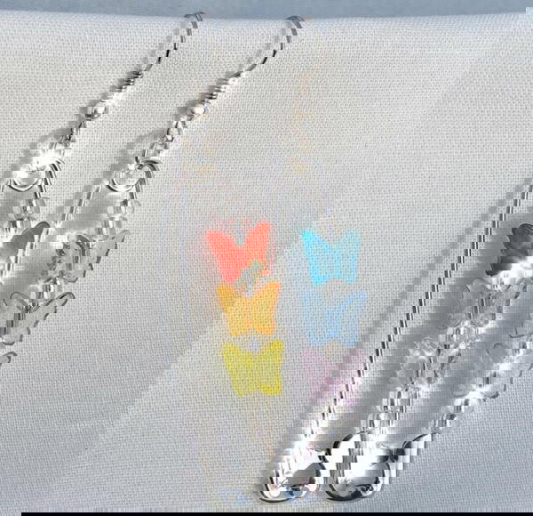 Butterfly Charms Earrins Image 6 Preview