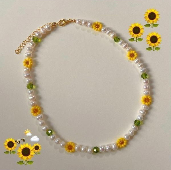 Uniqe Sunflower beads Image 1 Preview