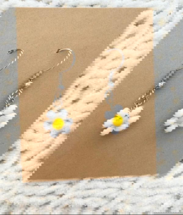 Short Flower Earrings  Image 4 Preview