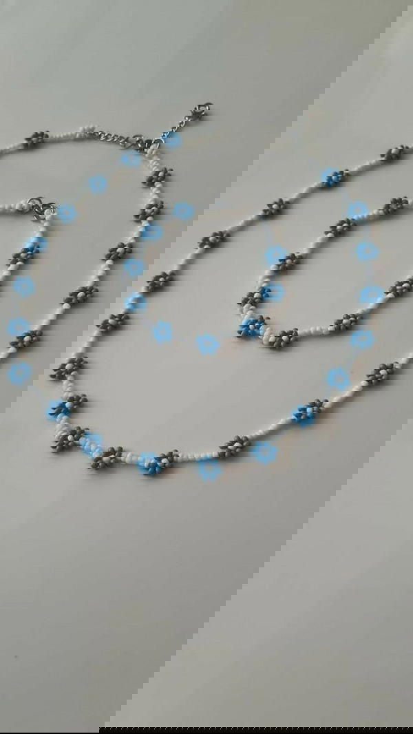 Flower uniqe necklace and bracelet Image 1 Preview