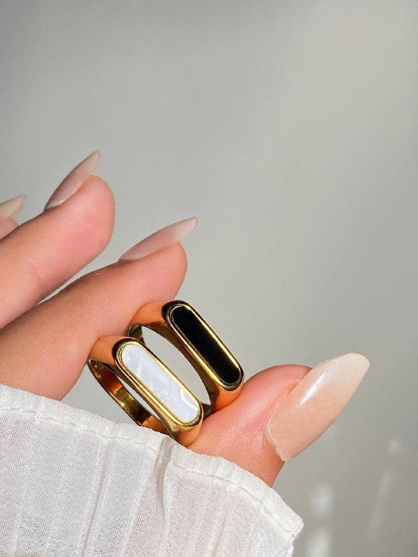 Pearl stainless steel ring ꒰ঌ ໒꒱ Image 2 Preview