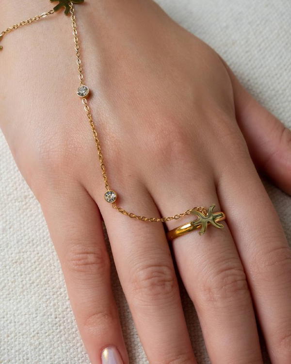 Hand chain Free size ring Image 9 Preview