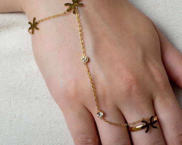 Hand chain Free size ring Image 10 Preview