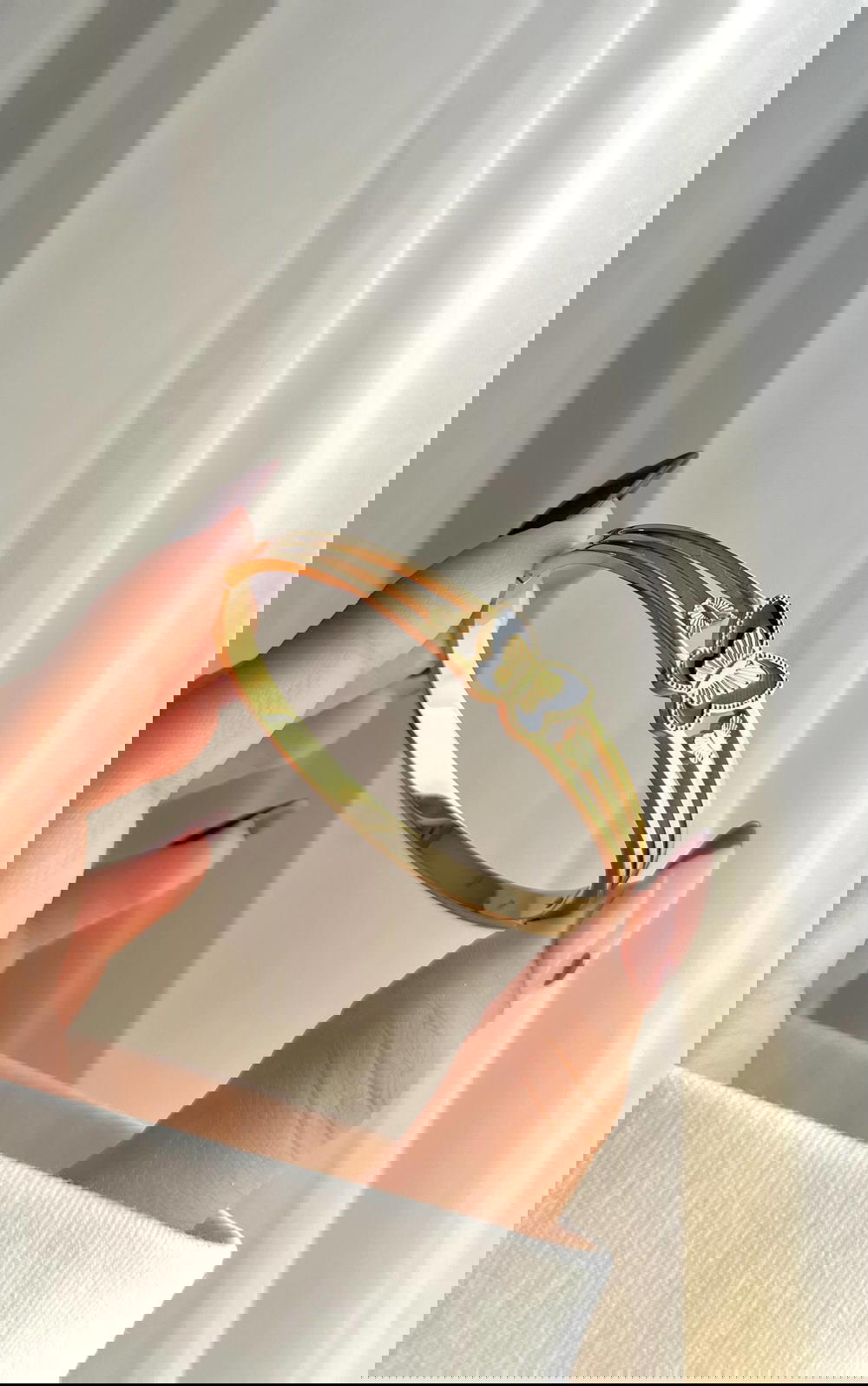 Pure stainless steel bracelets ˚.🎀༘⋆ Preview Image