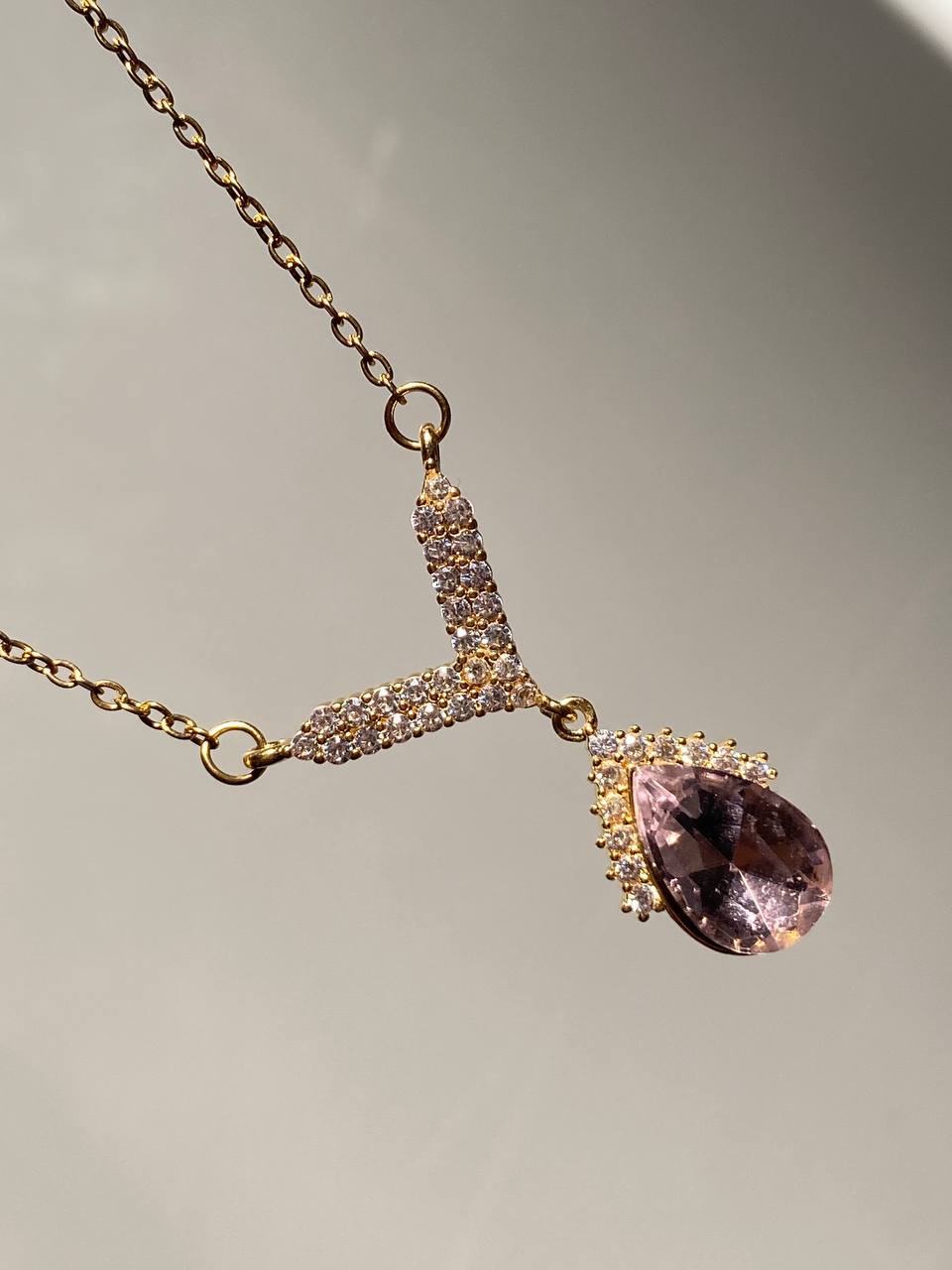 Purple crystal necklace 💜🔮 Preview Image