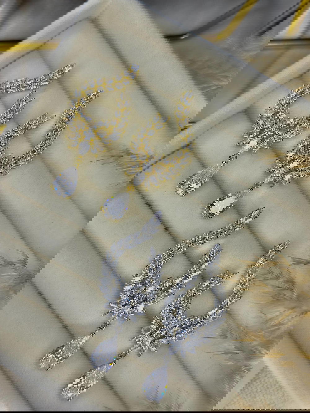 حلق الماظ فصوص زيركون 3 اشكال  Preview Image