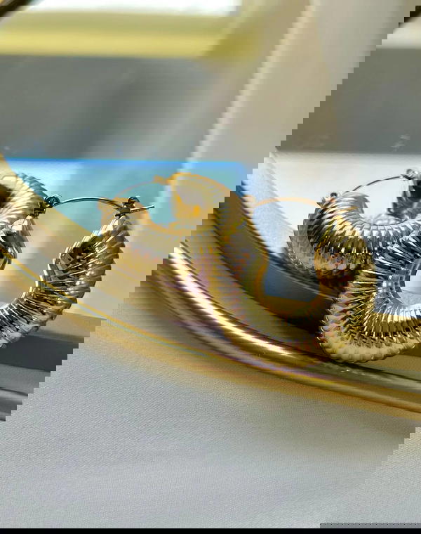 Spiral hoop earrings Image 4 Preview