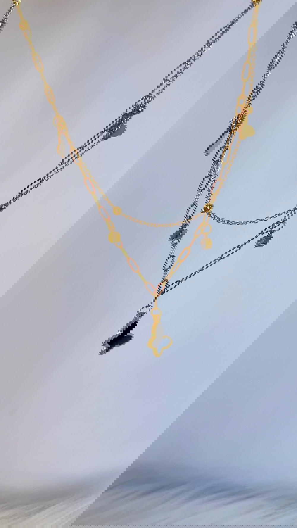 Two-tier butterfly necklace ⋆.˚🦋༘  Preview Image