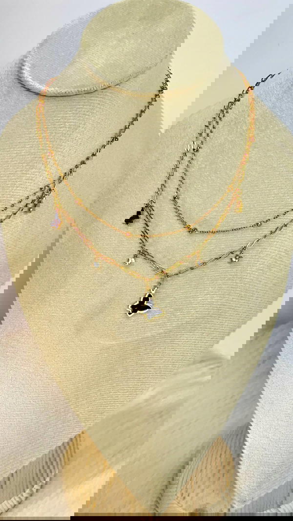 Two-tier butterfly necklace ⋆.˚🦋༘  Image 3 Preview