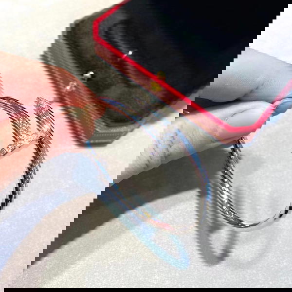 Silver rhinestone nail bracelet Image 1 Preview