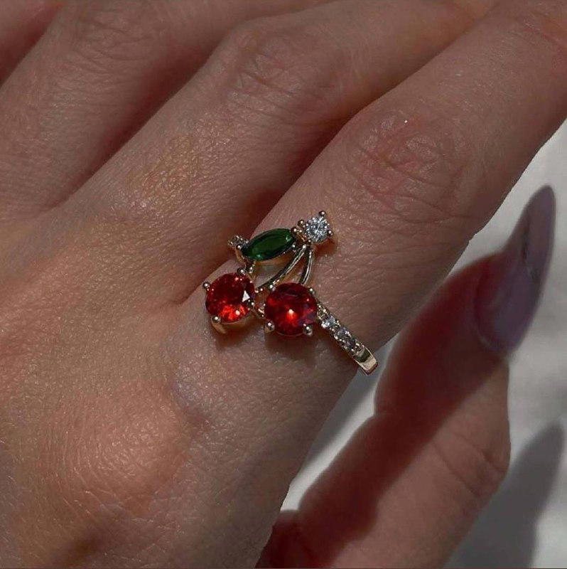 Gold-plated cherry ring 🍒 Preview Image