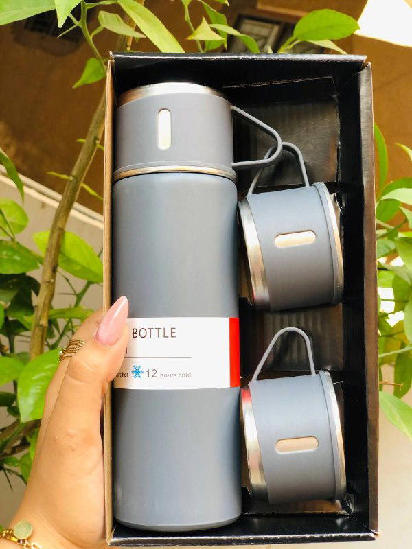 ✨ ترمس ومعاه 3 كوب استانلس  Image 7 Preview