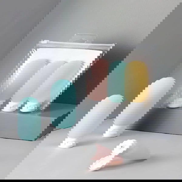 Lightweight, empty skincare containers 3 قطع Image 8 Preview