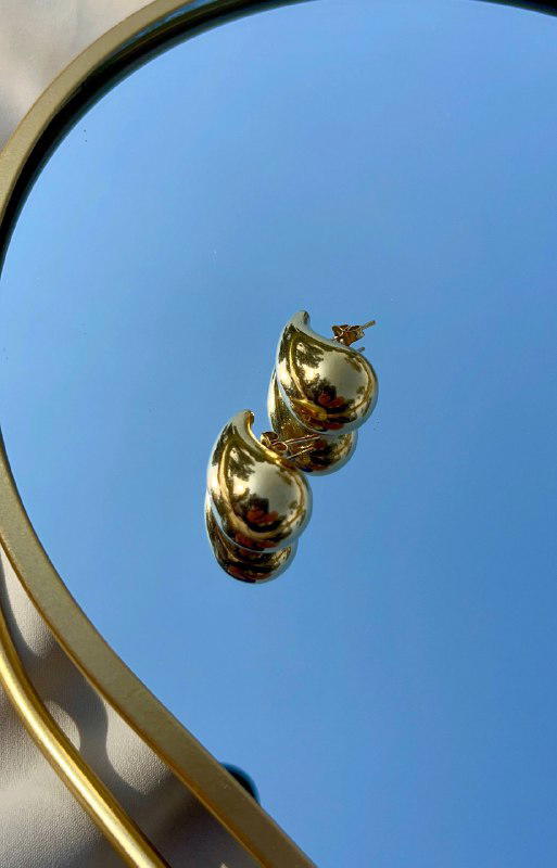 Pure stainless teardrop earrings ๐ง๐ Image 1 Preview