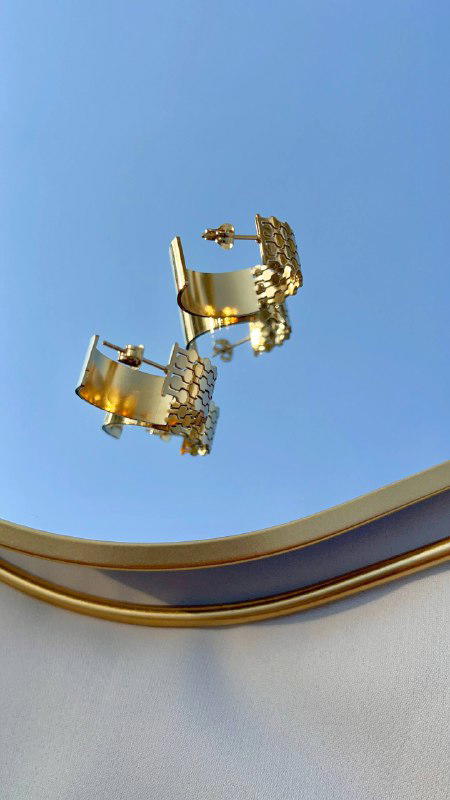 حلق ستالس دائري بريمة  ٠࣪⭑ Image 1 Preview