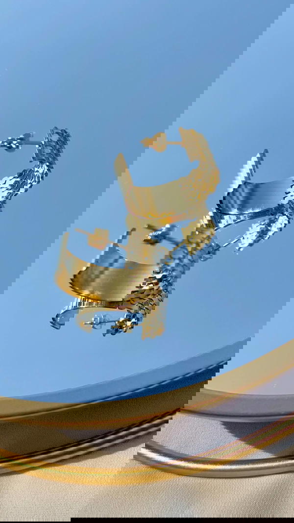 حلق ستالس دائري بريمة  ٠࣪⭑ Image 2 Preview