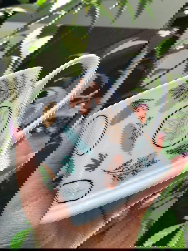 Leaf mug 350 ml  ༄˖°.🍃.ೃ࿔*:・ Image 3 Preview