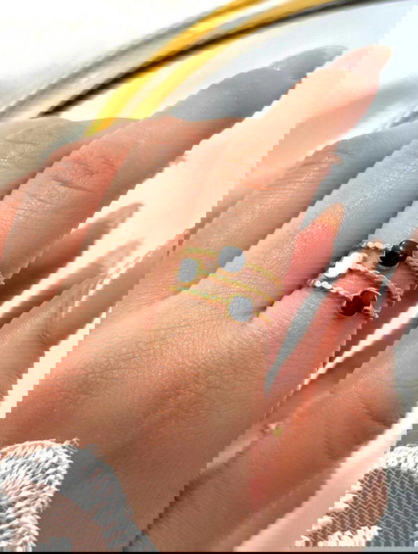 Stainless shell ring 🐚🖤⃝🤍💍 Image 4 Preview