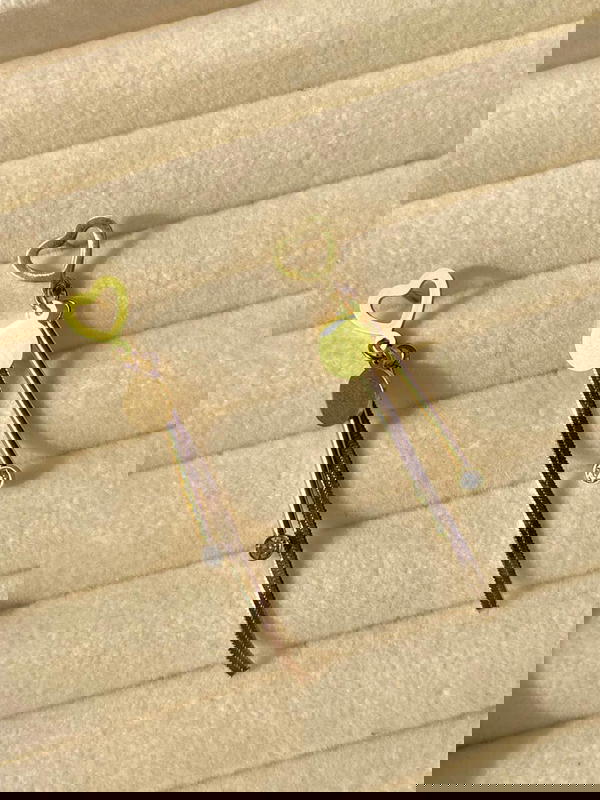 Stainless heart pendant earring ــــــﮩ٨ـ❤️️ Image 3 Preview